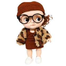 Buy Stylish Fashion Doll Toy at Toy Trendz – JJR Mart. Cute collectible doll with trendy outfit, oversized glasses, and fashionable design perfect for kids and gifting.