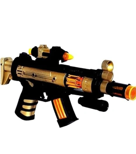 Military Light & Sound Toy Rifle with LED Lights for Kids | Toy Trendz by JJR Mart