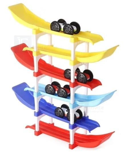 Ramp Racing 6 Track Car Toy with 4 Mini Cars and Multi-Level Racing Track | Toy Trendz by JJR MART