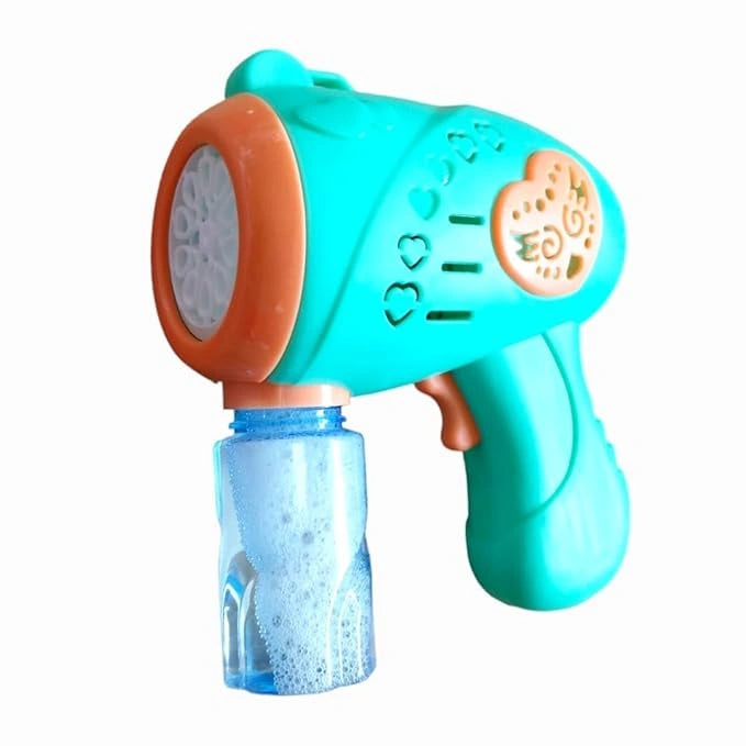 10-Hole Automatic Bubble Gun with Bubble Solution Bottle for Kids | Toy Trendz by JJR Mart