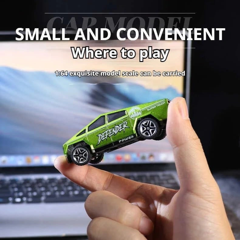 Mini RC Car 2.4GHz remote control metal toy car with controller, alloy body, lighting effects and speed control for kids age 6+ available at Toy Trendz and JJR Mart