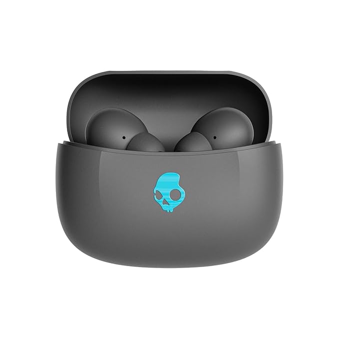 Skullcandy Ink'D True Wireless Earbuds Grey Matte with 48 Hours Battery, Quad Mic ENC, Bluetooth 5.4 and Rapid Charging - JJR Mart
