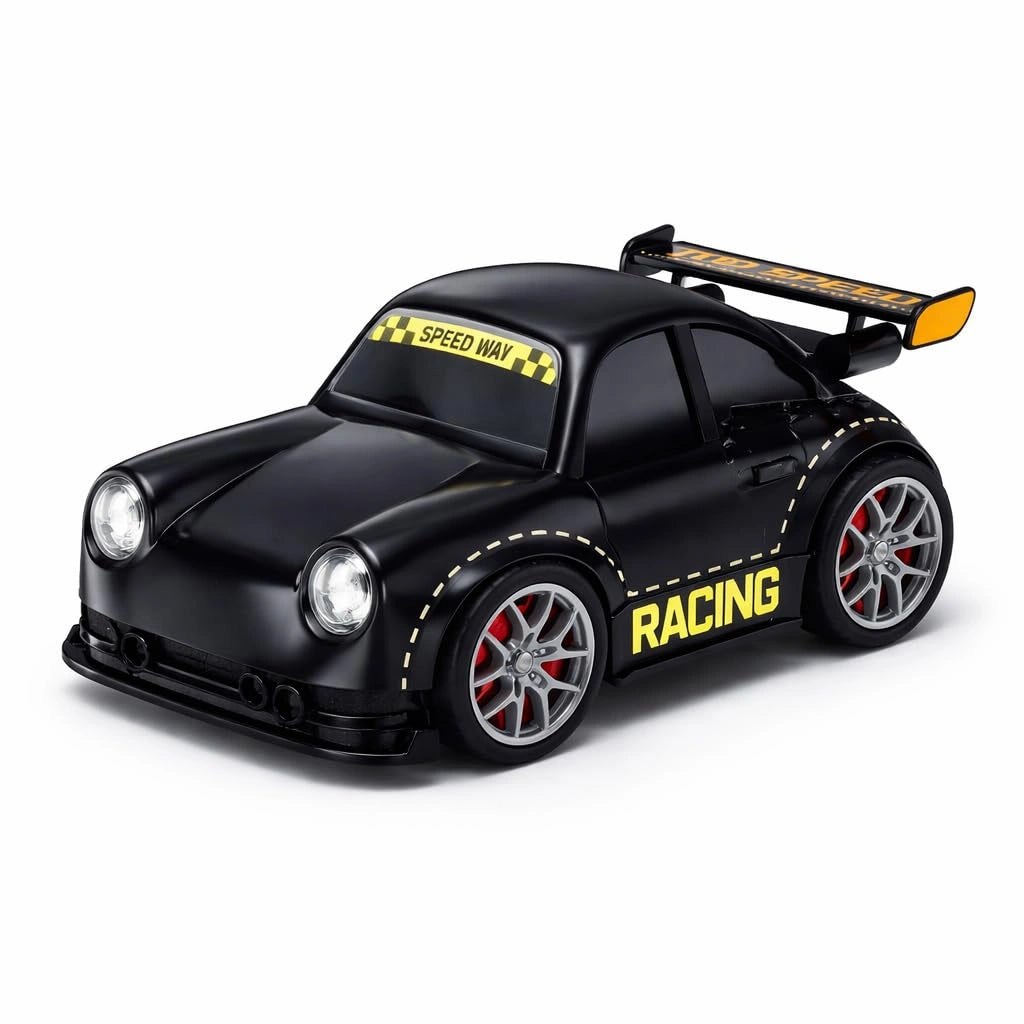 White Mini Dream Racing multifunctional RC car with remote controller and rechargeable battery from Toy Trendz JJR Mart.