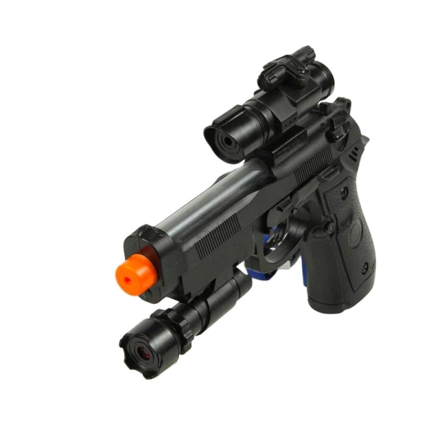 Military Light and Sound Toy Gun with Scope for Kids | Toy Trendz by JJR Mart