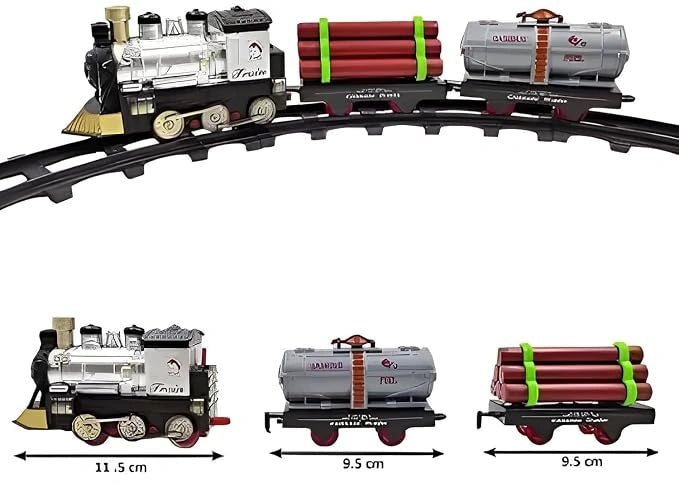 Electric Classical Train Game Set with Engine, Coaches and Railway Track | Toy Trendz by JJR MART