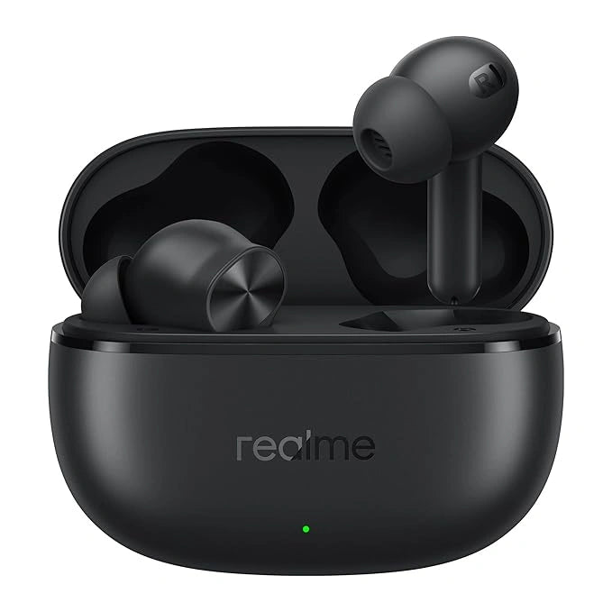 realme Buds T200x True Wireless Earbuds Pure Black with 25dB ANC, 12.4mm Bass Drivers, Bluetooth 5.4, Quad Mic AI ENC and 48 Hours Battery - JJR Mart