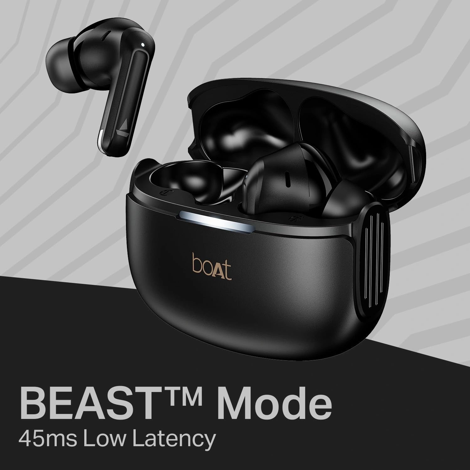 boAt Airdopes 219 Wireless Bluetooth Earbuds with Quad Mic ENx Technology, 40 Hours Battery, BEAST Gaming Mode, Bluetooth 5.4