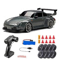 RC Drift Car 1:24 Scale 4WD High Speed Remote Control Racing Car with LED Lights, Drift Tires and Traffic Cones | Toy Trendz JJR MART
