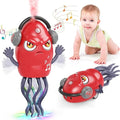 Musical Walking Octopus Toy with Smoke Spray, LED Lights, Sound, Dancing & Obstacle Avoidance for Kids | Toy Trendz JJR Mart