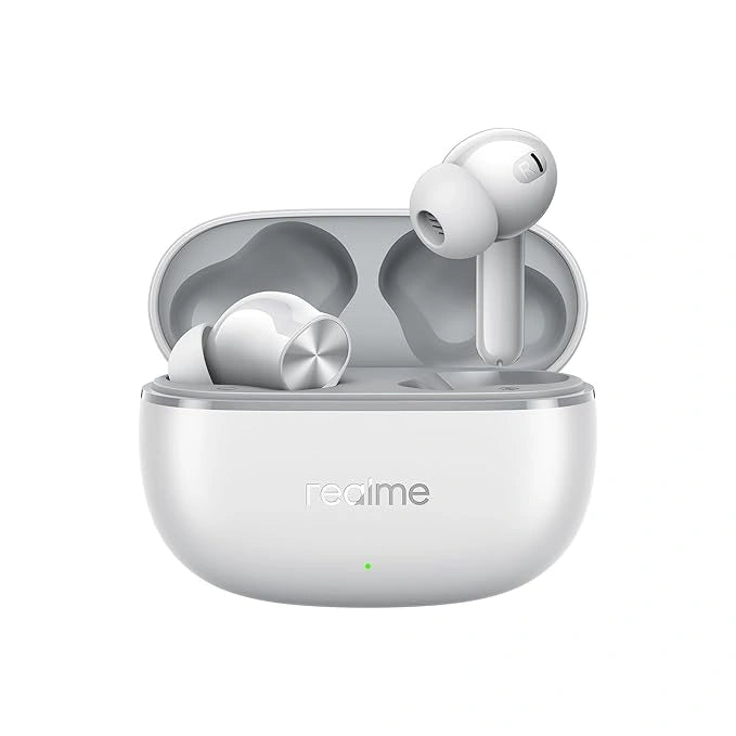 realme Buds T200 Lite Storm Grey Bluetooth True Wireless Earbuds with 12.4mm Dynamic Bass Driver, 4-Mic AI ENC, 48 Hours Playback, Bluetooth 5.4 and Google Fast Pair - JJR Mart