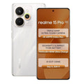 Realme 15 Pro 5G smartphone with Snapdragon 7 Gen 4 processor, 50MP dual rear cameras, 50MP selfie camera, 7000mAh battery, and 144Hz curved display.