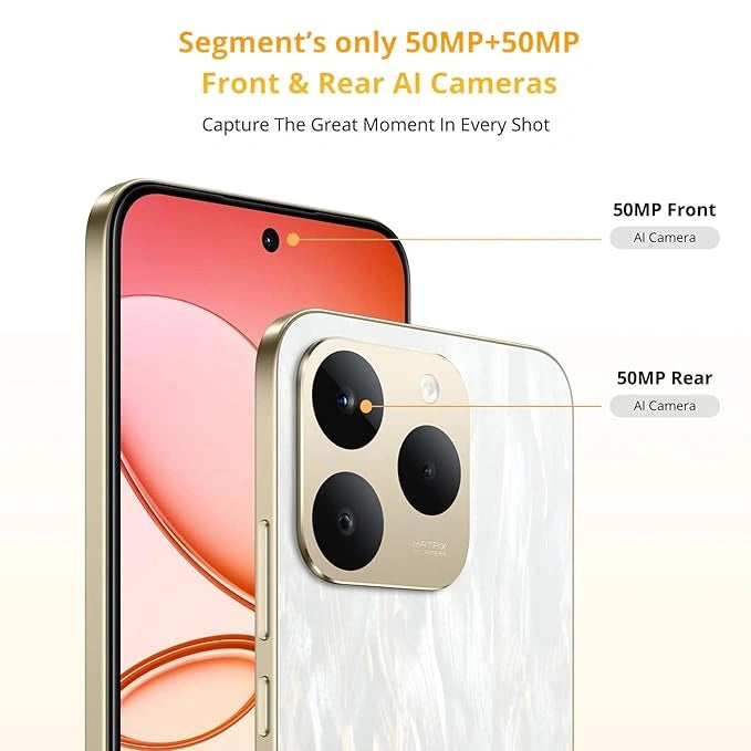realme 15T 5G Pearl White with 8GB RAM, 256GB Storage, 7000mAh Battery, 50MP AI Front & Rear Camera, AMOLED Display available at JJR Mobiles & JJR Mart Thoothukudi