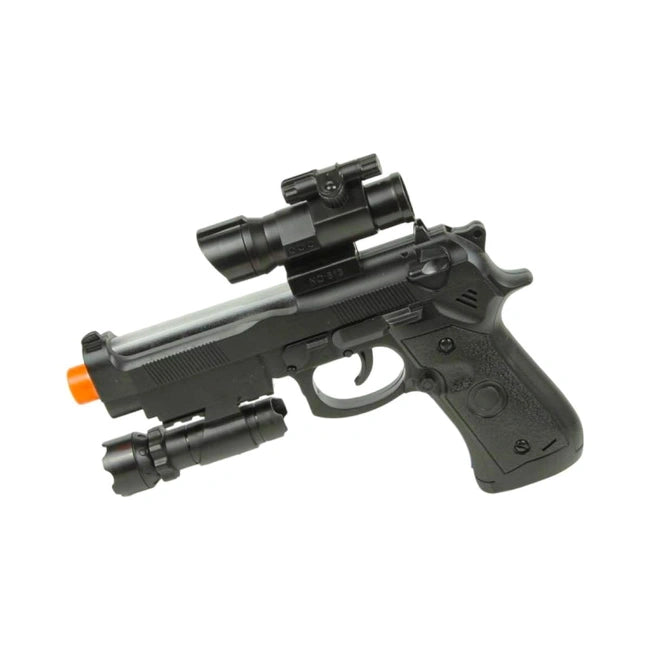 Military Light and Sound Toy Gun with Scope for Kids | Toy Trendz by JJR Mart