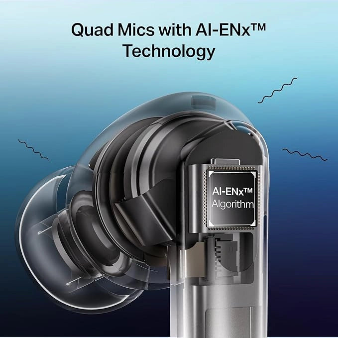 boAt Airdopes 513 ANC True Wireless Earbuds Ivory Glow with 32dB ANC, 65 Hours Playback, Bluetooth v6.0 and AI-ENx Quad Mics - JJR Mart