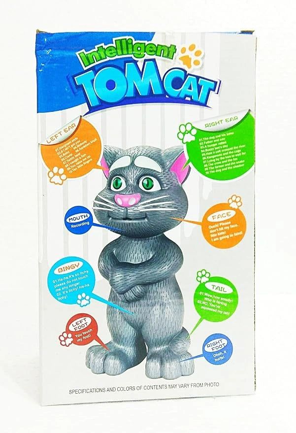 Intelligent Talking Tom Cat Interactive Voice Recording Toy for Kids | Toy Trendz by JJR MART
