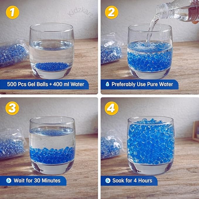 Electric Gel Blaster Gun with Water Beads, Rechargeable Battery & USB Charging | Toy Trendz by JJR Mart