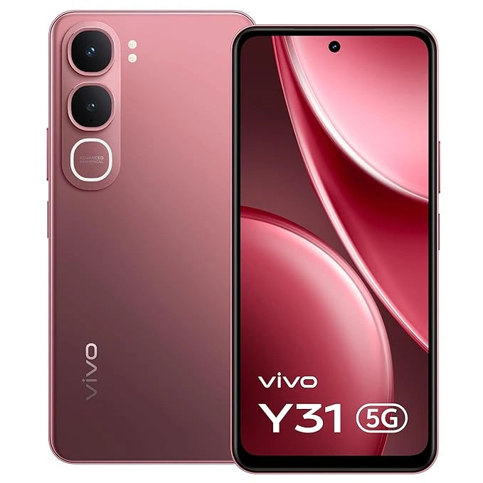 vivo Y31 5G Pink Smartphone with 50MP AI Camera, 6500mAh Battery, IP68/IP69 Rating | JJR Mobiles JJR Mart Thoothukudi