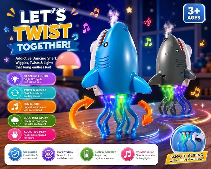 Dancing Shark Spray Toy