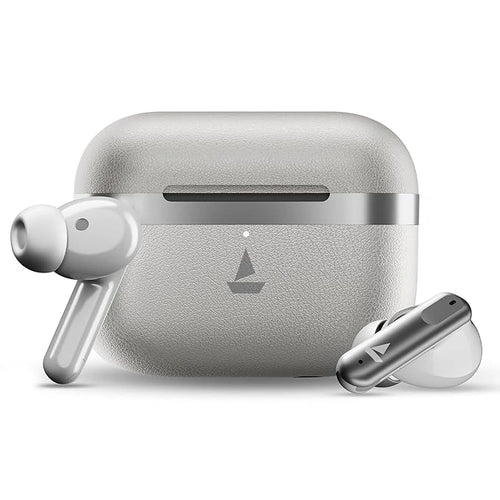 boAt Airdopes 513 ANC True Wireless Earbuds Ivory Glow with 32dB ANC, 65 Hours Playback, Bluetooth v6.0 and AI-ENx Quad Mics - JJR Mart