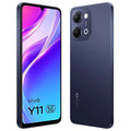 VIVO Y11 5G smartphone in black color with dual rear camera, large HD+ display and sleek design available at JJR Mobiles on JJRMart