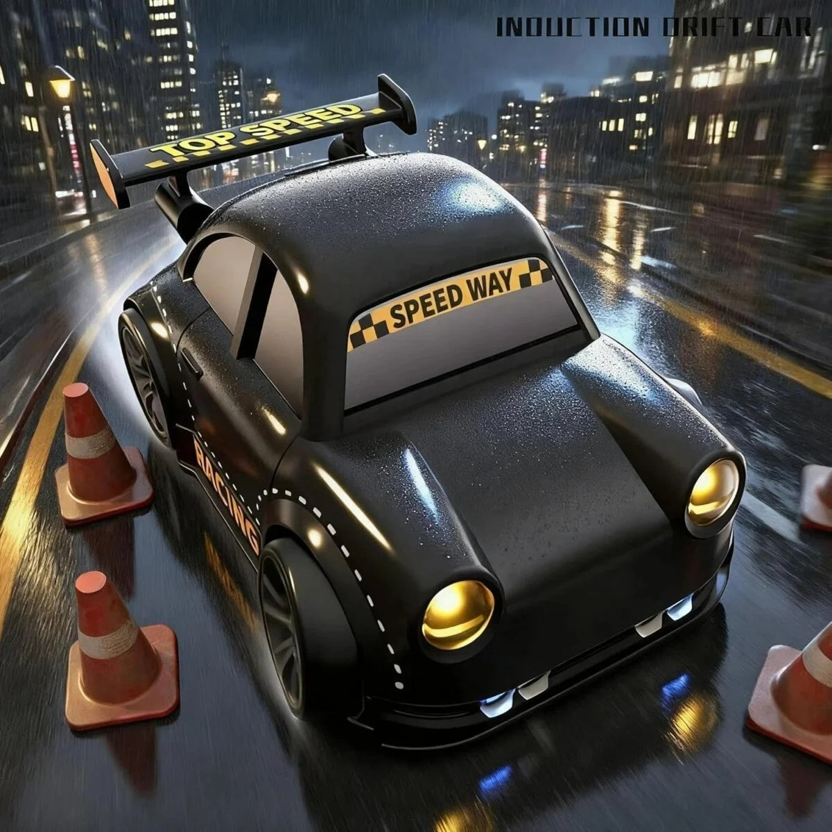 White Mini Dream Racing multifunctional RC car with remote controller and rechargeable battery from Toy Trendz JJR Mart.