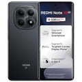 REDMI Note 15 5G Black smartphone with 108MP OIS camera, Snapdragon 6 Gen 3 processor, 6.7-inch 120Hz Curved AMOLED display, 5520mAh battery and 45W fast charging.