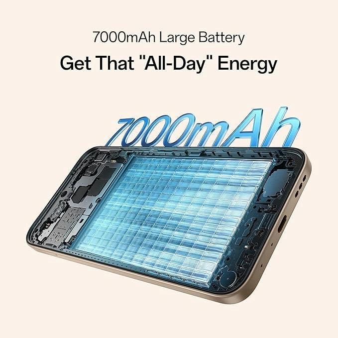 OPPO A6 Pro 5G Aurora Gold with 7000mAh battery, 80W SUPERVOOC fast charging, 120Hz Ultra Bright Display, IP69 protection and 50MP AI Camera available at JJR Mobiles by JJR MART Thoothukudi.
