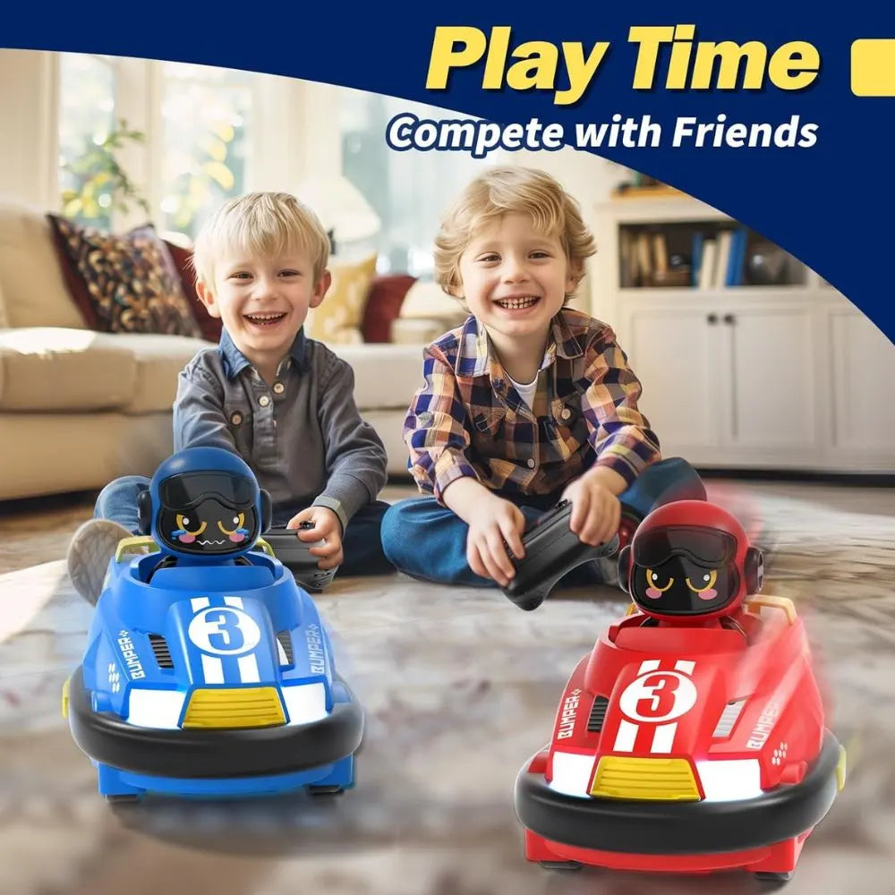 RC Battle Bumper Cars 2 Player Remote Control Toy with LED Lights and Sound | Toy Trendz JJR MART