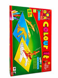TOY BOX Colour It Wipe It Animals reusable colouring activity game with 18 reusable cards and wipe-clean crayons for kids age 3+