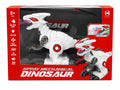 Spray Mechanical Dinosaur toy with mist spray, LED lights, sound effects and 360 degree movement for kids age 6+ available at Toy Trendz and JJR Mart