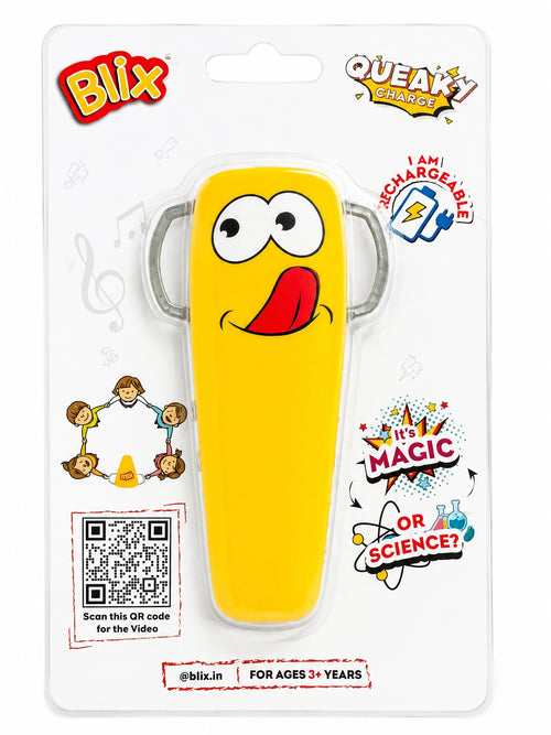 Blix Queaky Charge rechargeable interactive toy for kids from Toy Trendz JJR Mart.