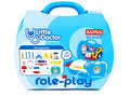 Little Doctor role play medical kit toy with doctor accessories and carry case on white background from Toy Trendz JJR Mart.