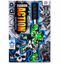 Fashion Action Glock pistol toy with soft water bullets in stylish box packaging on white background.
