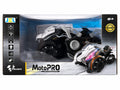 MotoPRO stunt rolling RC bike toy with futuristic racing design, LED lights, stunt action, music effects, and 360° rolling movement for kids age 6+, available at Toy Trendz by JJR Mart Thoothukudi.