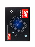 SUP Game Box 400 in 1 handheld retro gaming console with classic arcade games in premium black box packaging on white background.