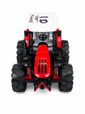 Red and black mini tractor toy with big wheels for kids on white background from Toy Trendz JJR Mart