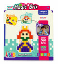 Magic Brix Magical Mermaid pixel puzzle toy set with colorful creative building blocks in premium educational box packaging on white background.