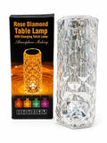 Rose Diamond Table Lamp USB rechargeable crystal touch lamp available at JJR Mart and Toy Trendz