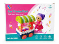 Colorful Ice Cream Cart toy for kids with lights, music, electric movement, and 360-degree driving action, suitable for children aged 3 years and above.