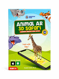 Animal AR 3D Safari augmented reality flash cards with 42 animal cards, mobile app support, and interactive 3D learning experience for kids.