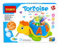 Colorful 3D Tortoise toy with projection lights, music, rotating movement, flashing LED lights, and battery-operated fun for kids aged 3 years and above.