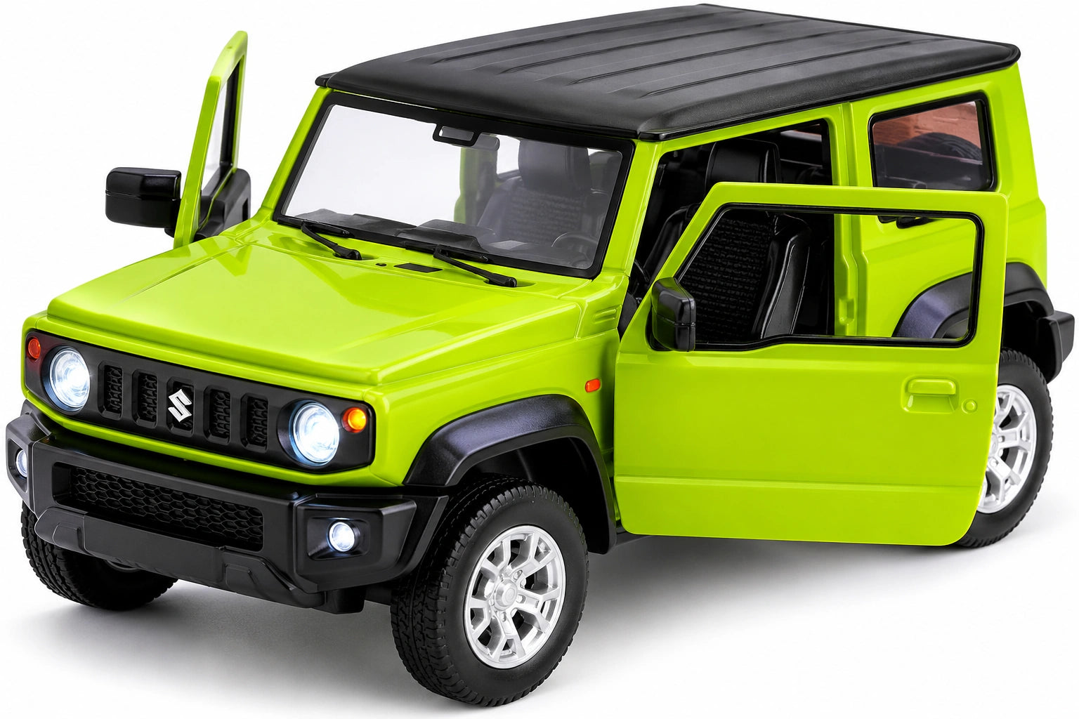 Suzuki Jimny Pull Back Toy Car with Opening Doors and Rubber Tyres | Toy Trendz by JJR MART