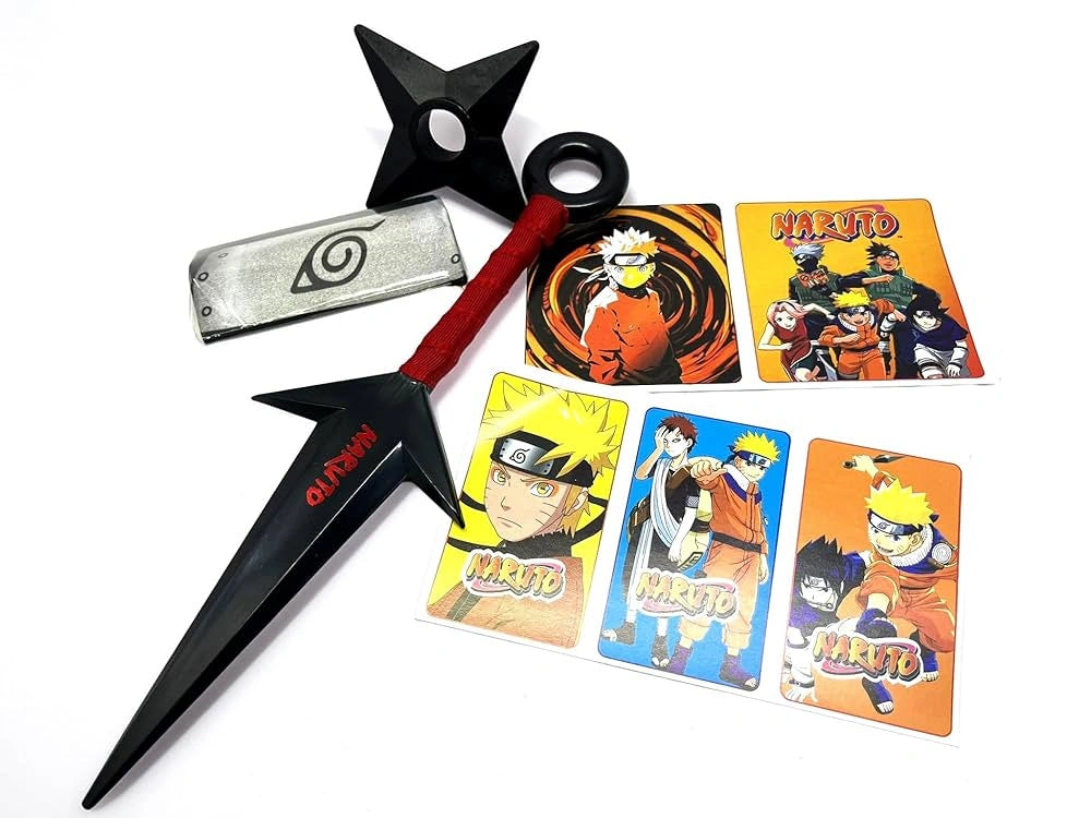 Naruto Ninja Cosplay Set with Kunai, Shuriken and Headband | Toy Trendz by JJR MART