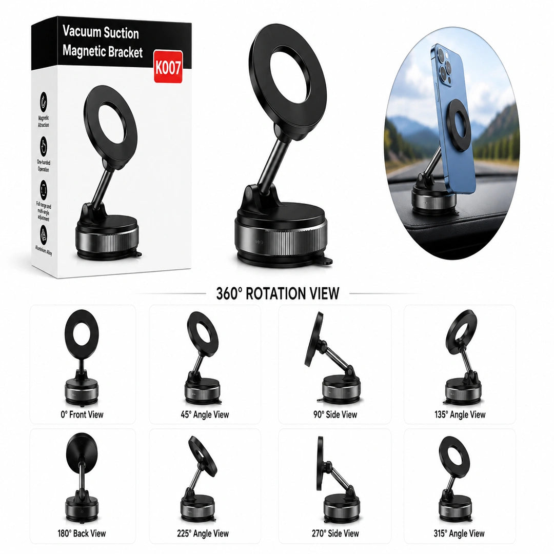 K007 Magnetic Vacuum Suction Car Phone Holder