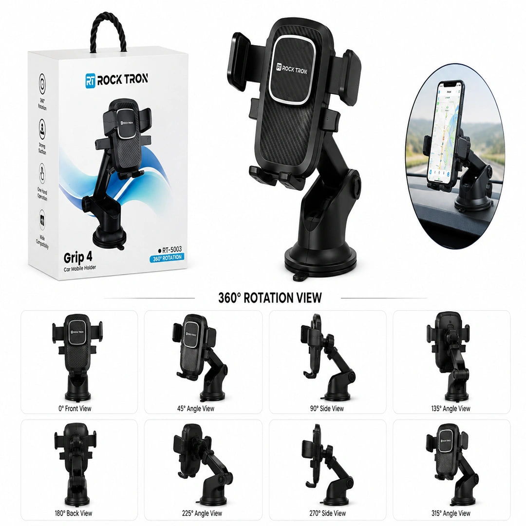 ROCK TRON Grip 4 Car Mobile Holder RT-5003