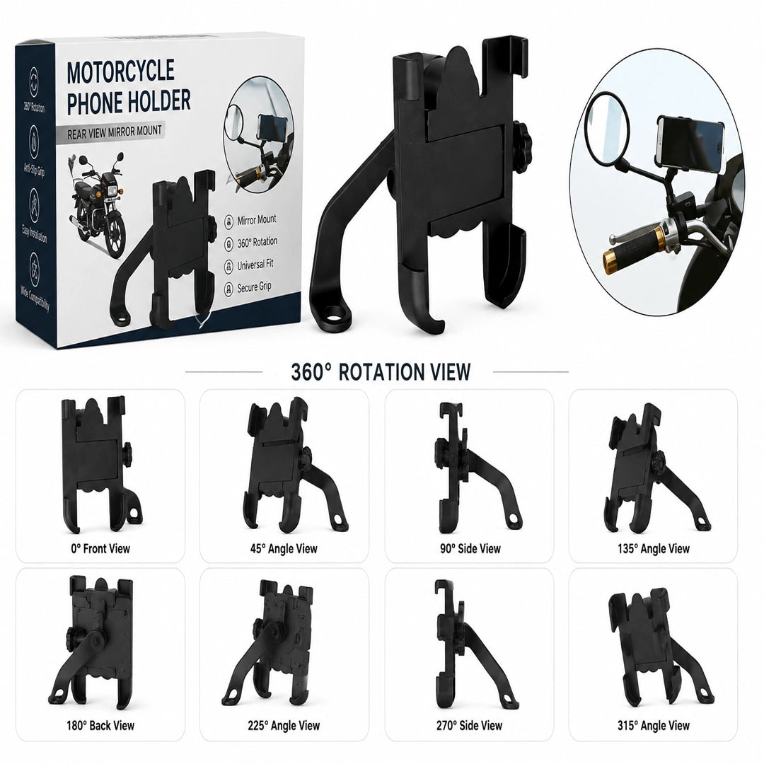 Universal Bike Mirror Mobile Holder