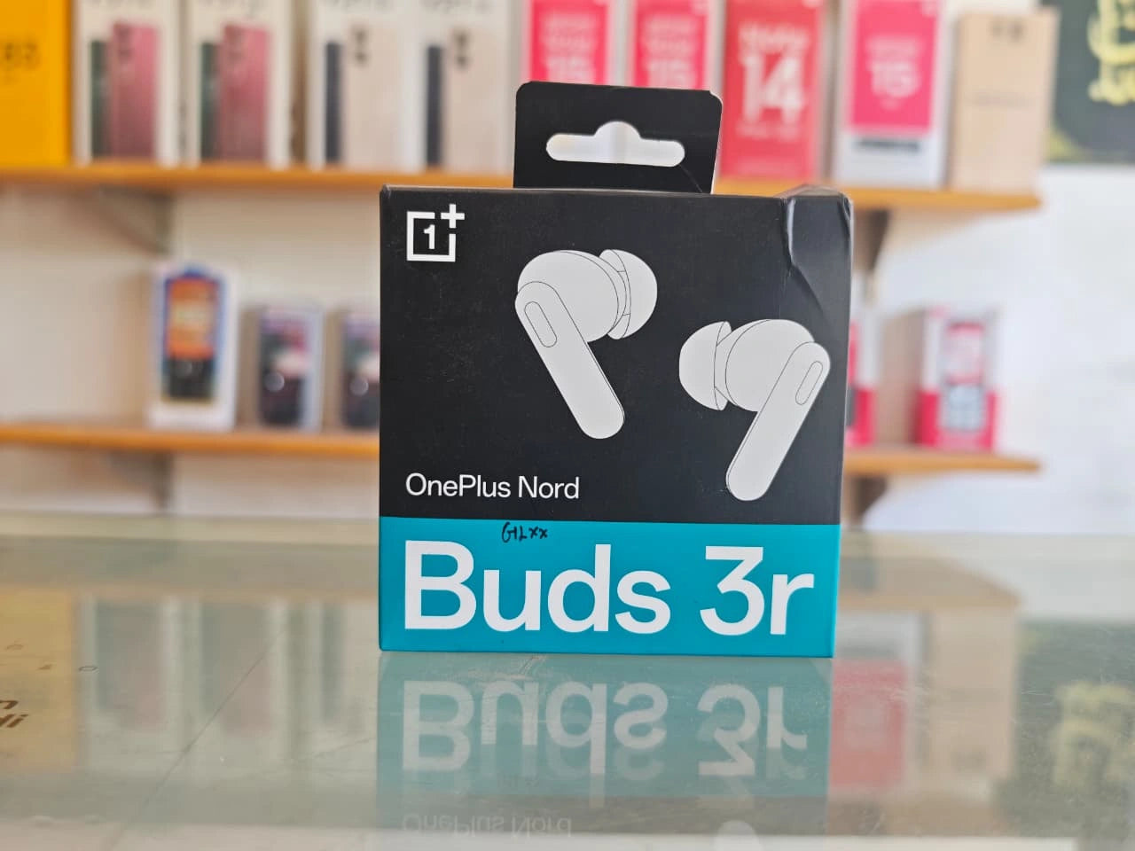 OnePlus Nord Buds 3r wireless earbuds retail box displayed at JJR Mobiles showroom