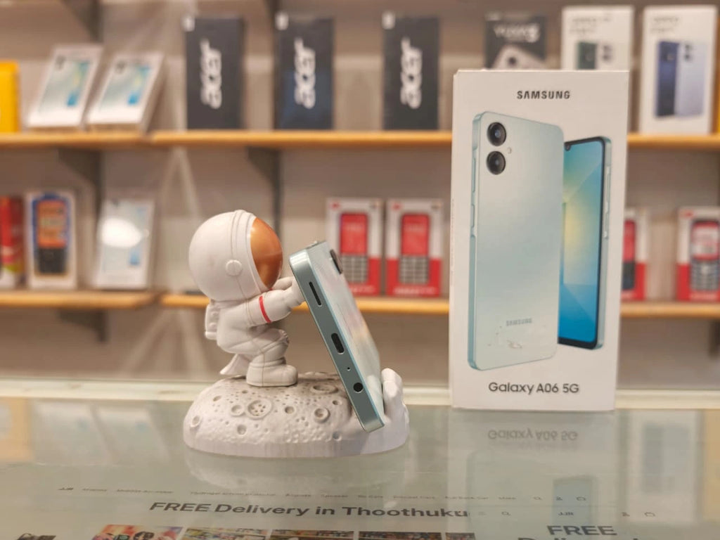 Samsung A06 5G, Samsung Galaxy A06 5G price, Samsung A06 5G features, Samsung mobile Thoothukudi, JJR Mobiles, JJR Mart, budget 5G smartphone, Samsung 5G phone
