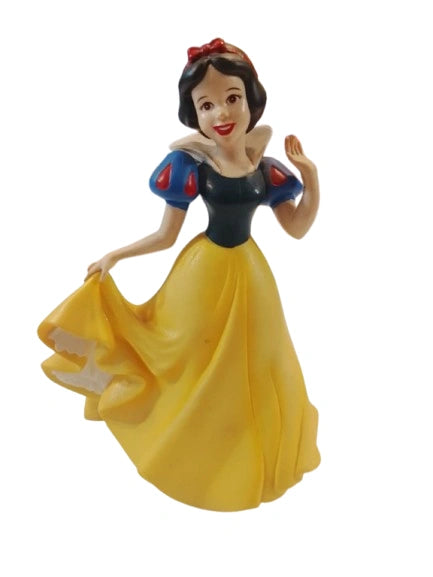 Snow White Princess Figure Toy with yellow dress for kids playtime and room decoration