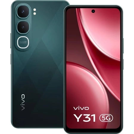 vivo Y31 5G Pink Smartphone with 50MP AI Camera, 6500mAh Battery, IP68/IP69 Rating | JJR Mobiles JJR Mart Thoothukudi